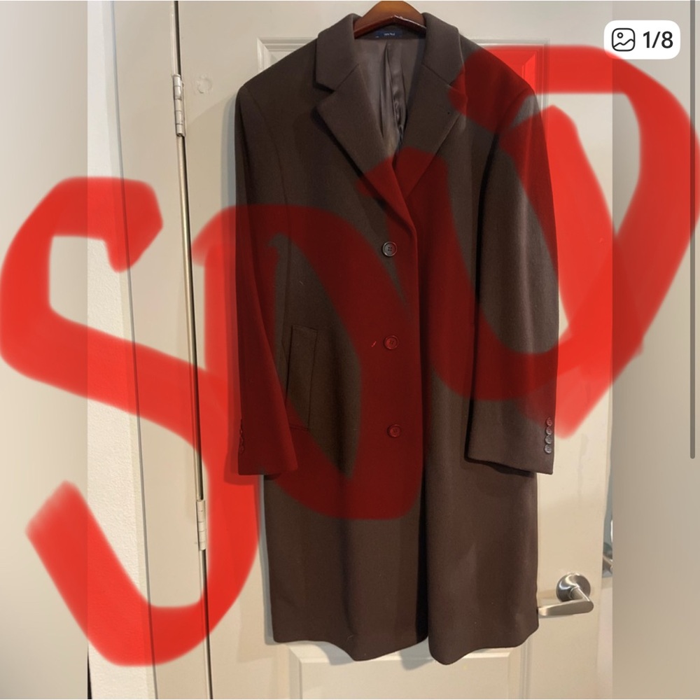 Elegant Men's Dark Brown Trench Coat
